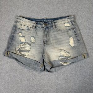 Articles of Society Distressed Denim Shorts Light Wash Cuffed Sz 27 Boho Summer